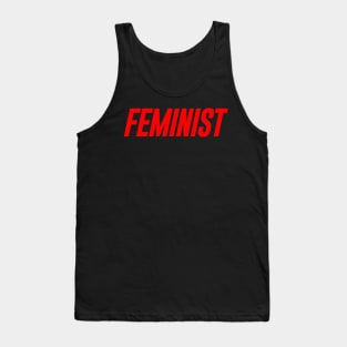 Feminist 03 - Classy, Minimal, Elegant Feminism Typography Tank Top